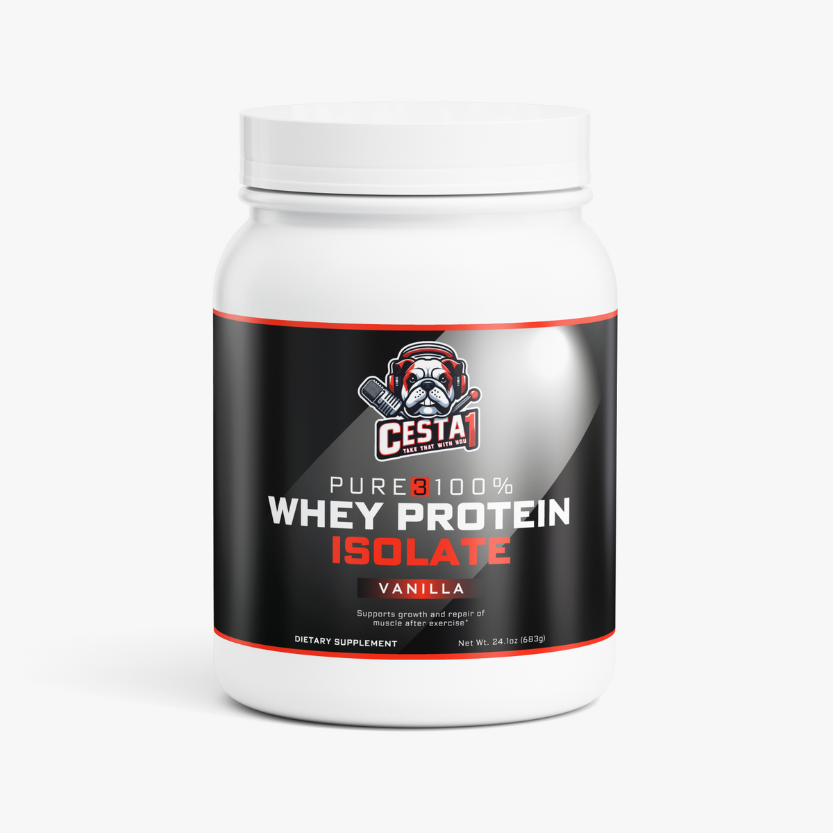 Pure3 100% Whey Protein Isolate (Vanilla)