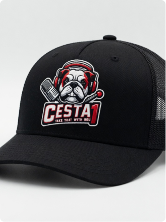 CESTA1 Classic Bulldog Trucker Hat